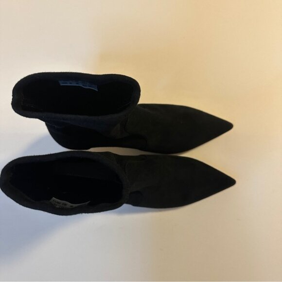 NEW Stuart Weitzman  Mara 50 Kitten Heel Black Suede Women's Booties, Sz 8 - Picture 9 of 9